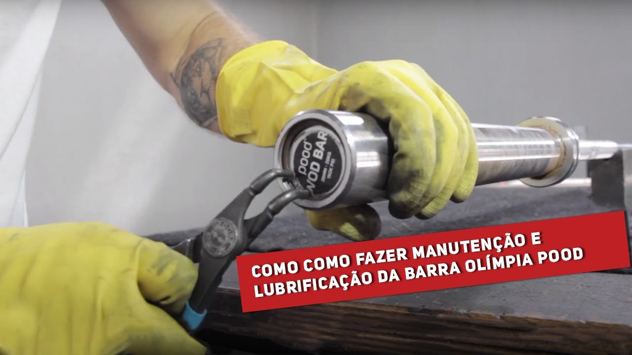 Como fazer Manutenção e lubrificação da barra olímpica Pood.