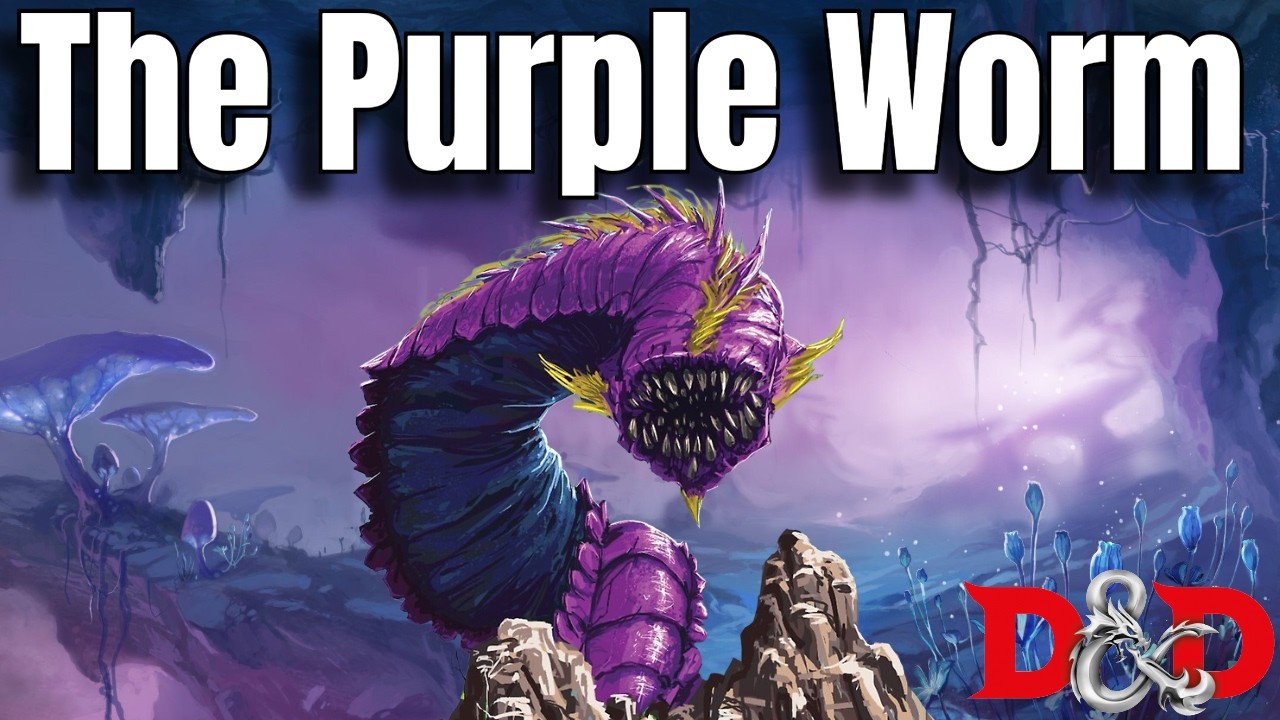THE PURPLE WORM - D&D's Most TERRIFYING Underground Predator | Complete Lore & Ecology