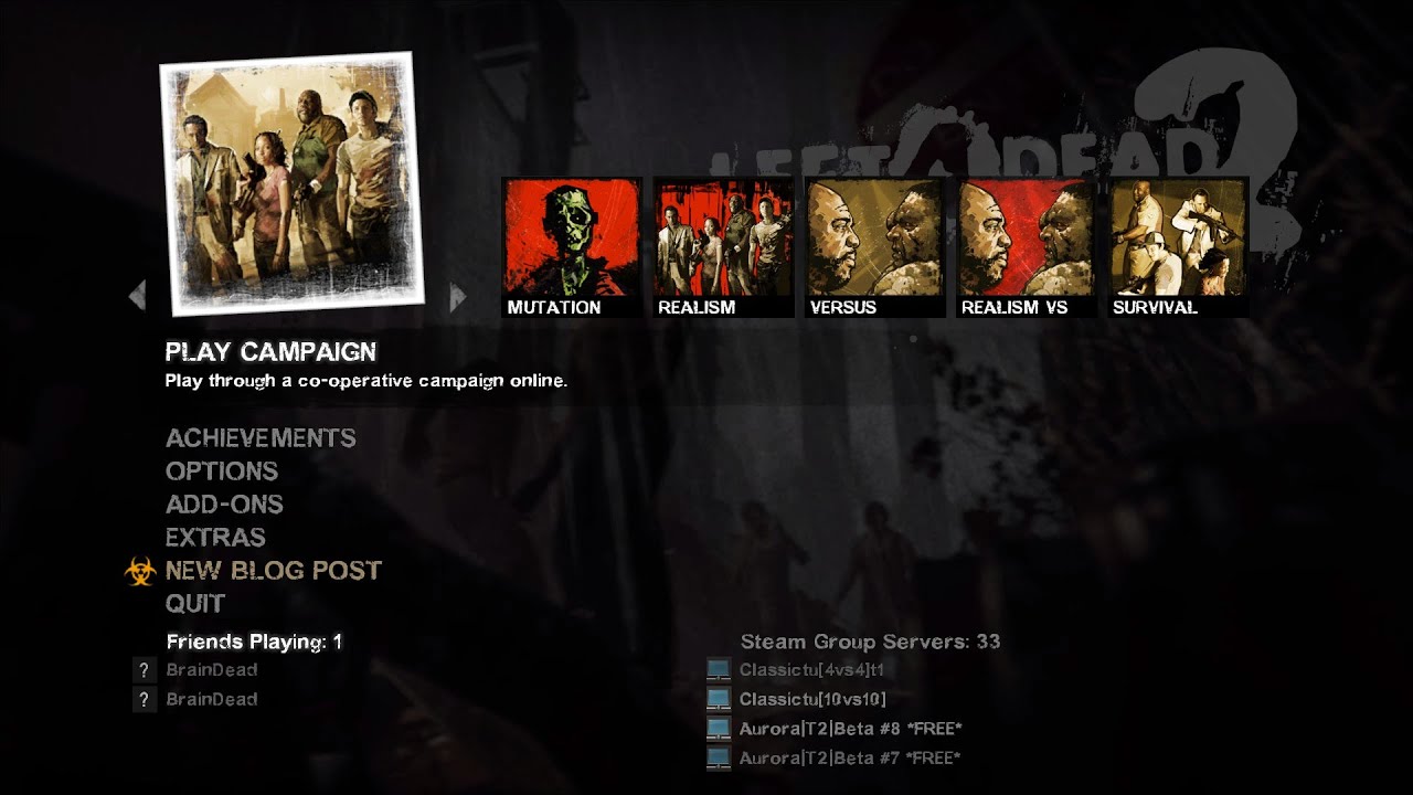 Playing Left 4 Dead 2 Campaigns with Viewers