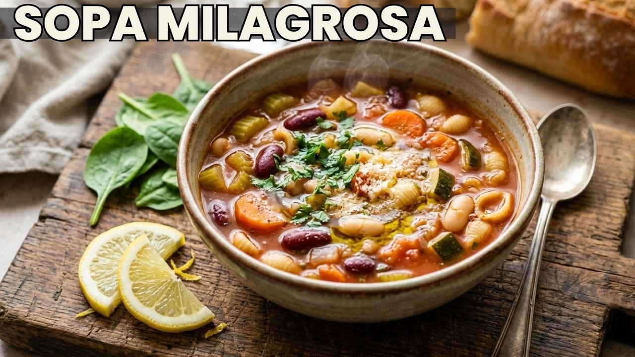 FIBRA que derrite grasa y controla azúcar. SOPA DE LEGUMBRES Sin Carne. Comida Completa económica