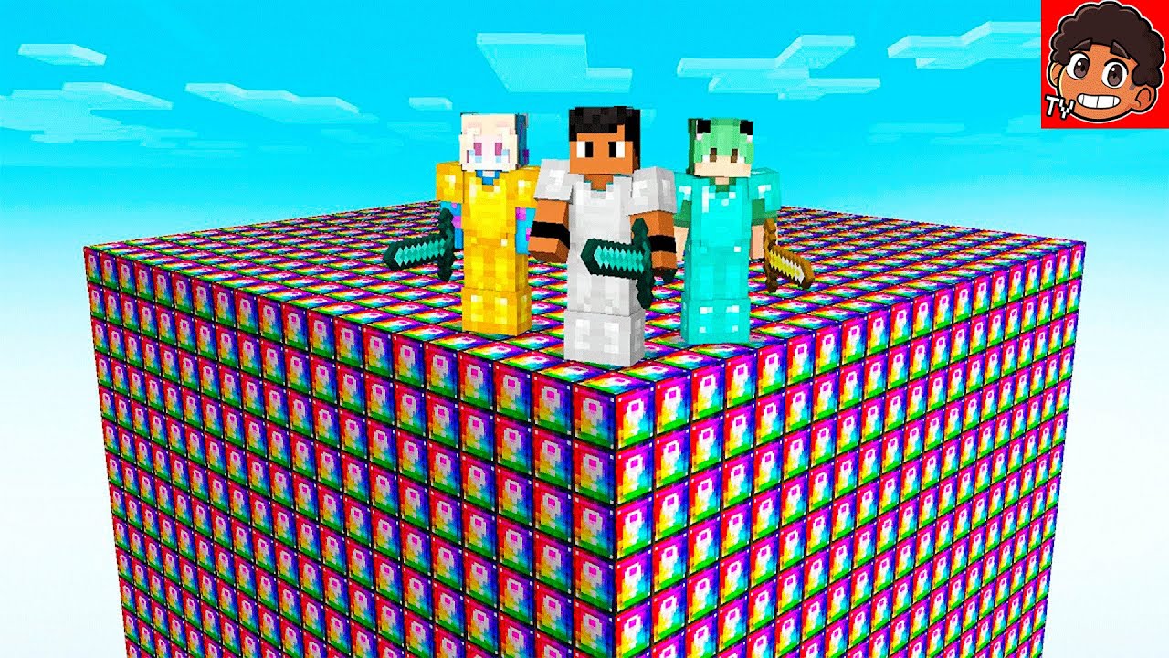 CUBÃO de LUCKY BLOCK AVARITIA no Minecraft!