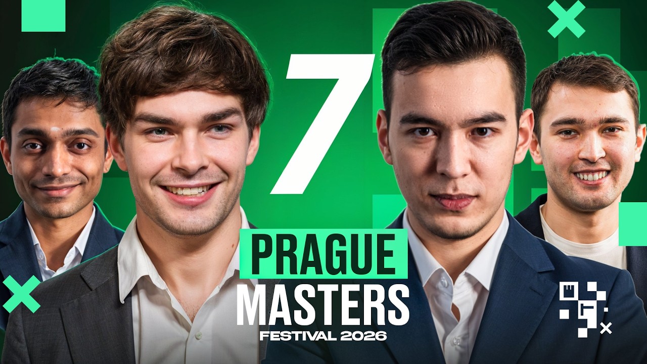 Abdusattorov vs van Foreest, Yakubboev vs Chithambaram - Prague Masters 7-tur (O'zbek tilida)