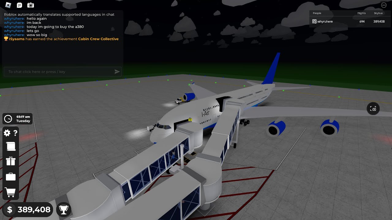 Roblox Cabin Crew Simulator | A380 | RBX - SYD (FULL FLIGHT)