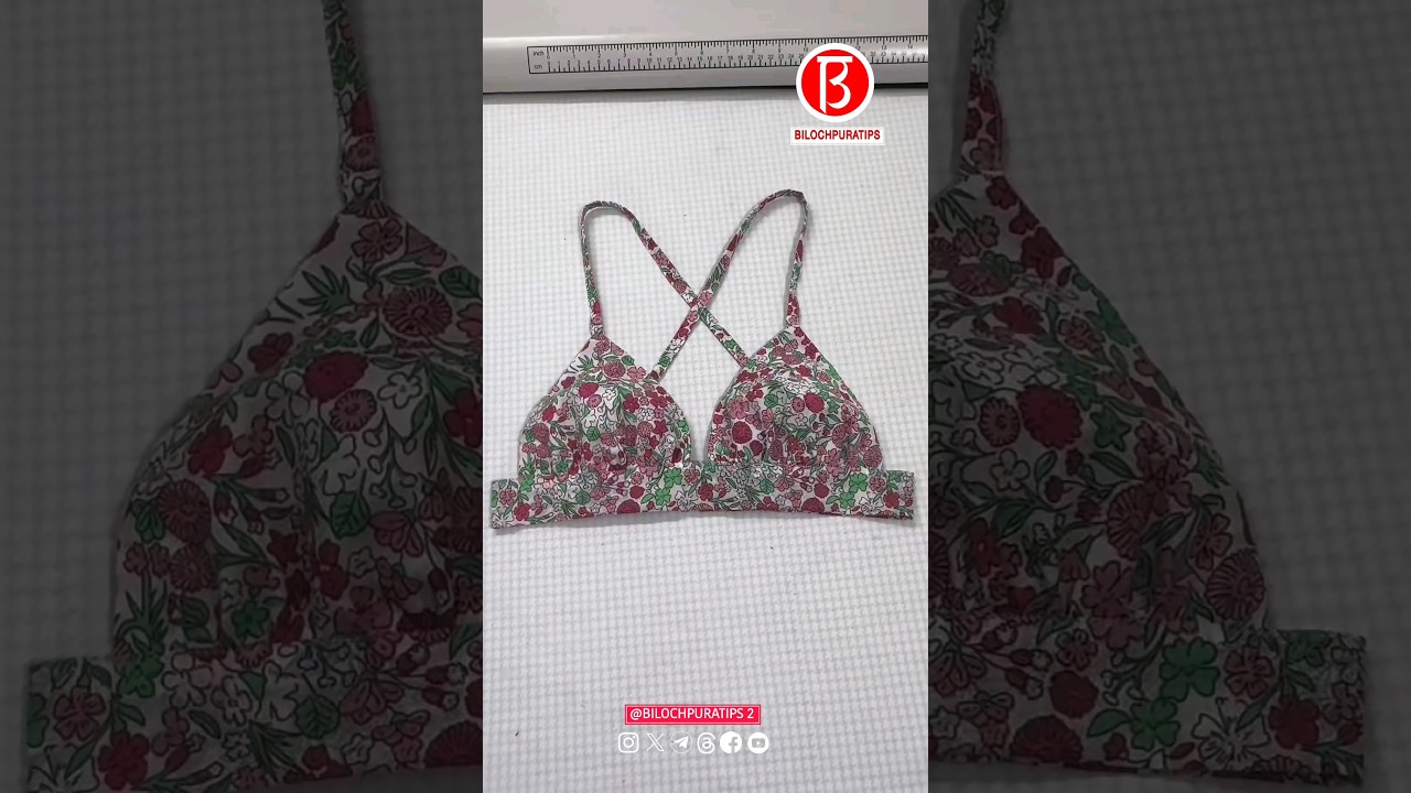 Today I will share a method of making a cool small bra for summer Part 180