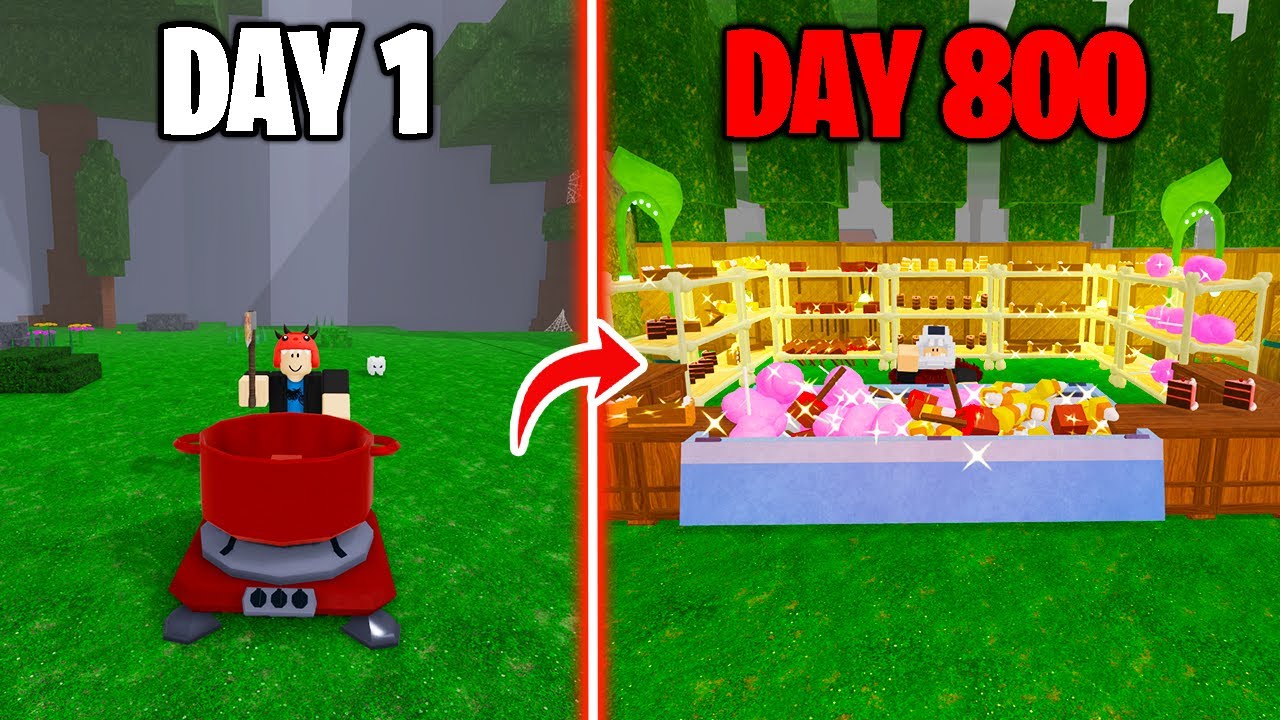 800 Days to Build a Bakery Base in 99 Nights in the Forest