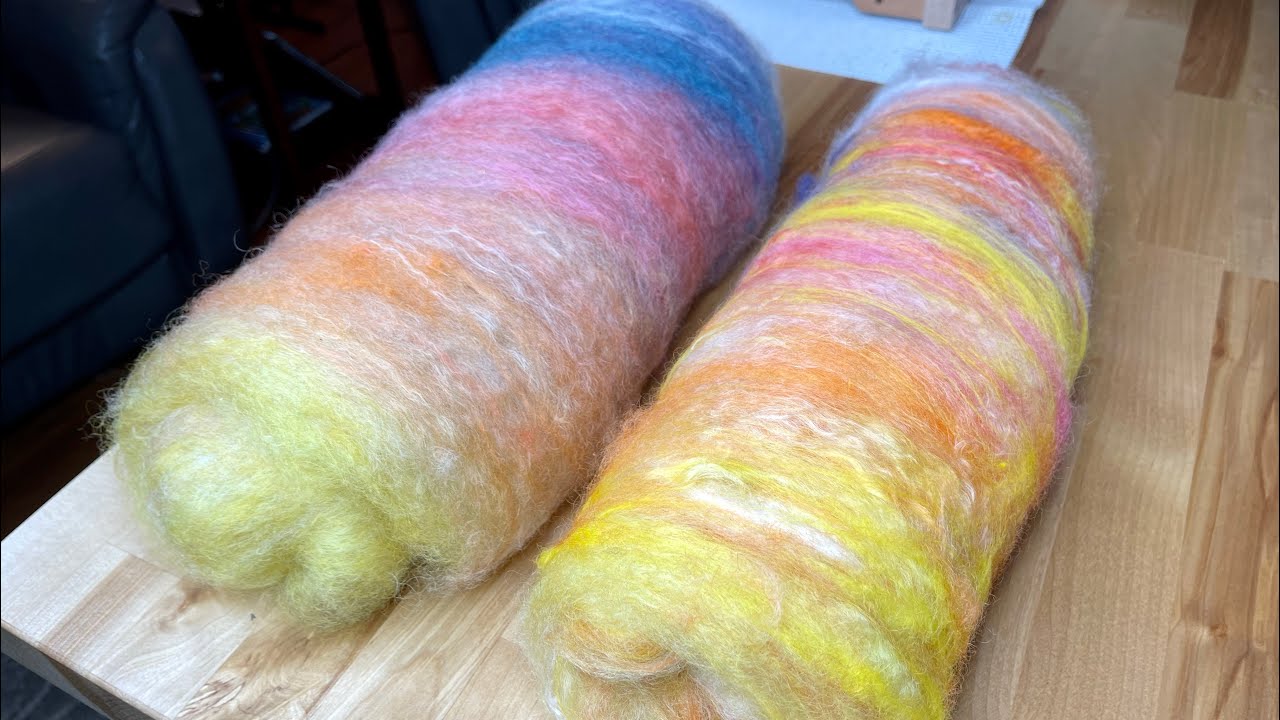 My Tour De Fleece 2023 Stage 6 & 7: Coopworth Locks -Stripping and Spinning A Progressive Art Batt