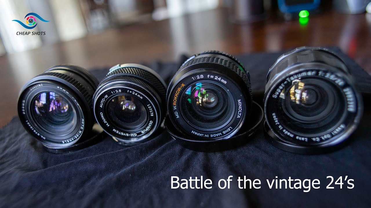 Vintage 24mm Lens Comparison - Minolta, Olympus, Pentax, Tokina 24mmLensBattle