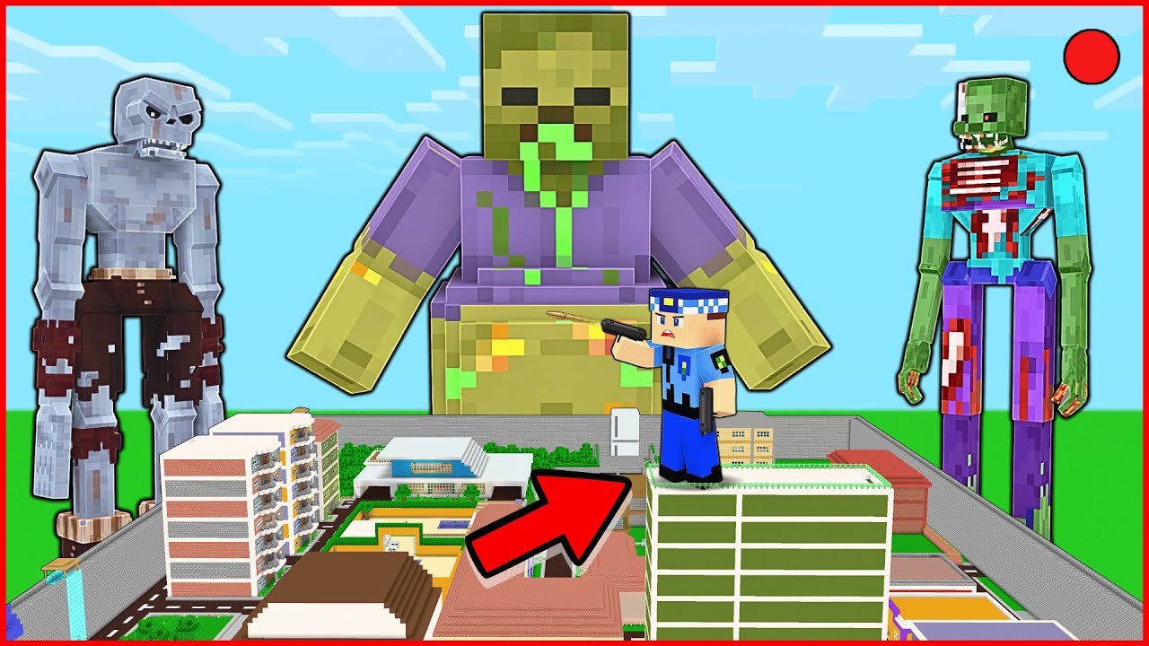 KEREM KOMİSER ŞEHRİ ZOMBİ İSTİLASINDAN KURTARIYOR! - Minecraft