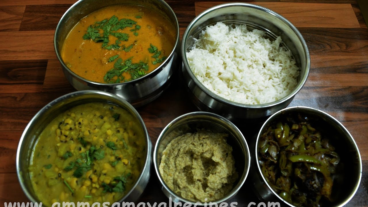 Murungakkai Porucha Kuzhambu | Capsicum Fry |Karamani Surakai kootu | Surakai Thuvayal|LunchMenu-16