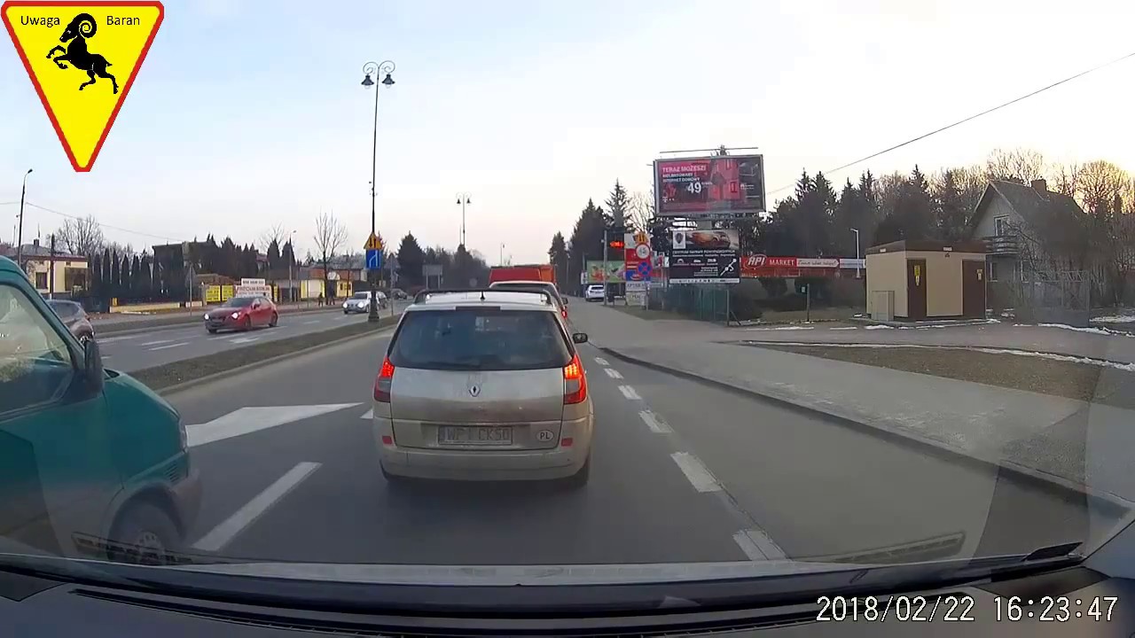 Uwaga Baran Drogowy #12