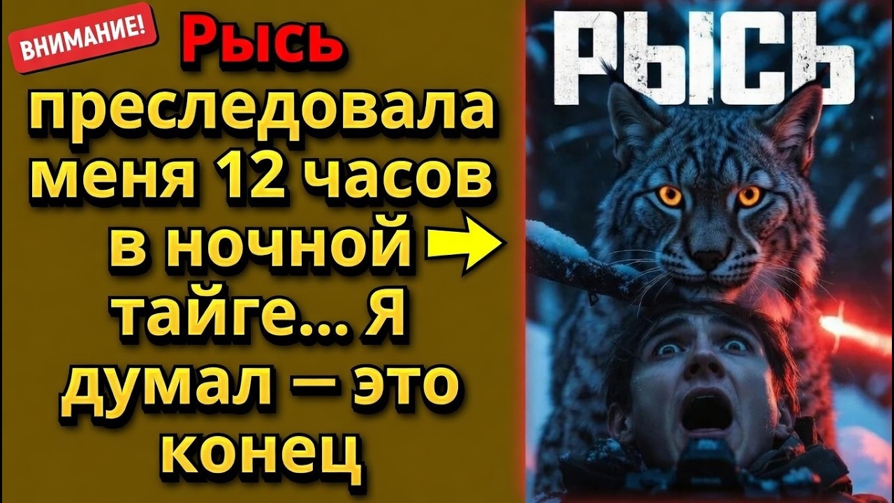 Рысь преследовала меня 12 часов в ночной тайге… Я думал — это конец