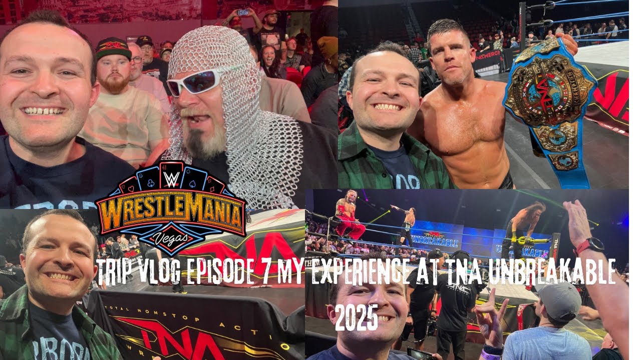 Видеоблог о поездке в Лас-Вегас на WrestleMania 41. Эпизод 7. Мой опыт второго ряда на TNA Unbrea...