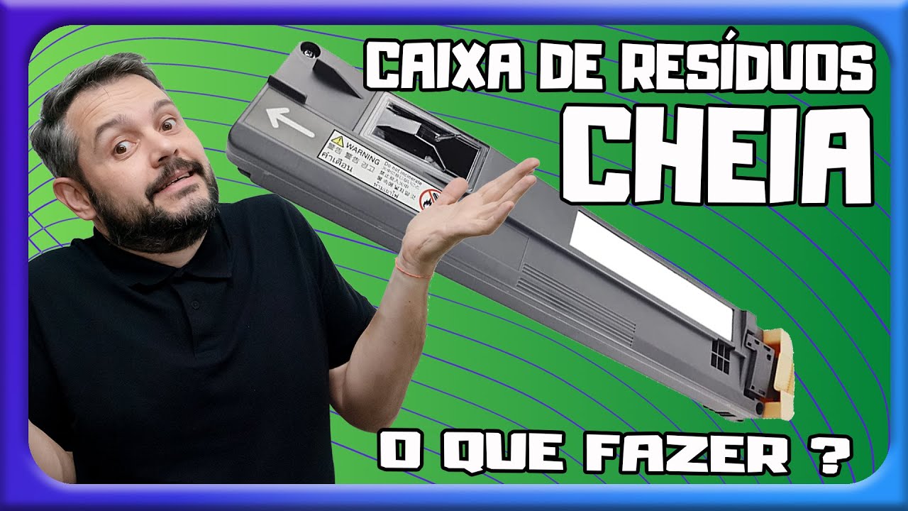 Caixa de resíduos cheia - Wasted Toner