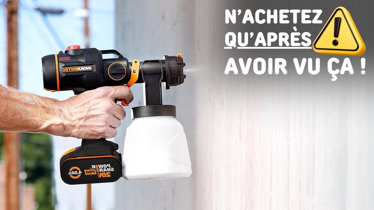 WORX WX020 : Ce Pistolet à Peinture Sans Fil Répond-il aux Attentes ? | Avis 2026