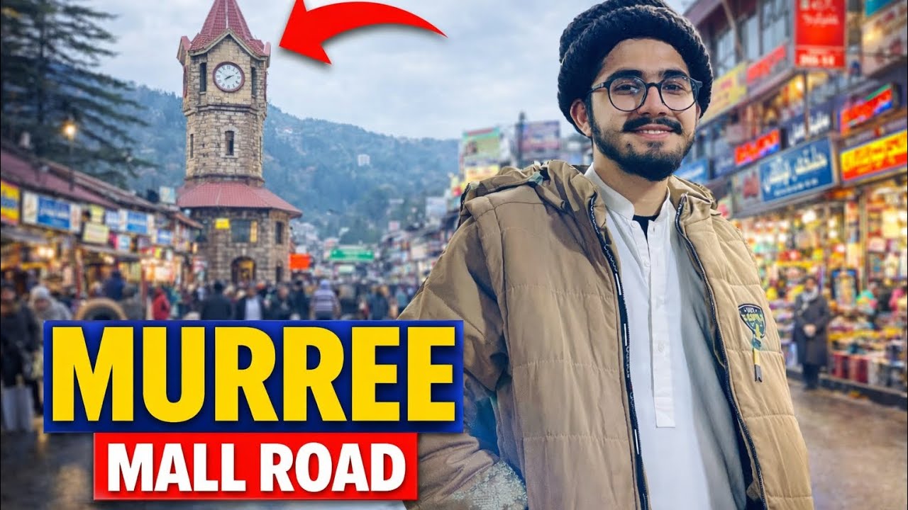 Murree Mall Road Tour 2026 | Beautiful Evening View | Kashmir Point to Clock Tower
