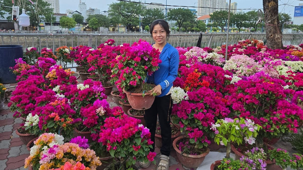 Người Sài Gòn tấp nập ra Bến Bình Đông mua bông giấy nhiều màu, vạn thọ 20k cháy hàng