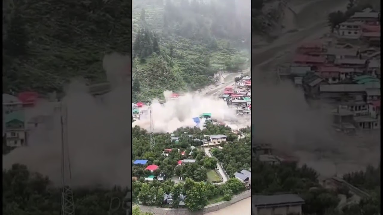 Khir Ganga River Flood Devastates Tharali Village in Uttarkashi, Trapping Several