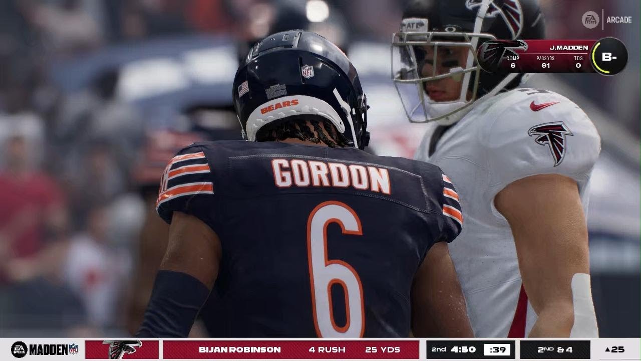 Madden NFL 26 Falcons vs Bears (no commentary PS5)