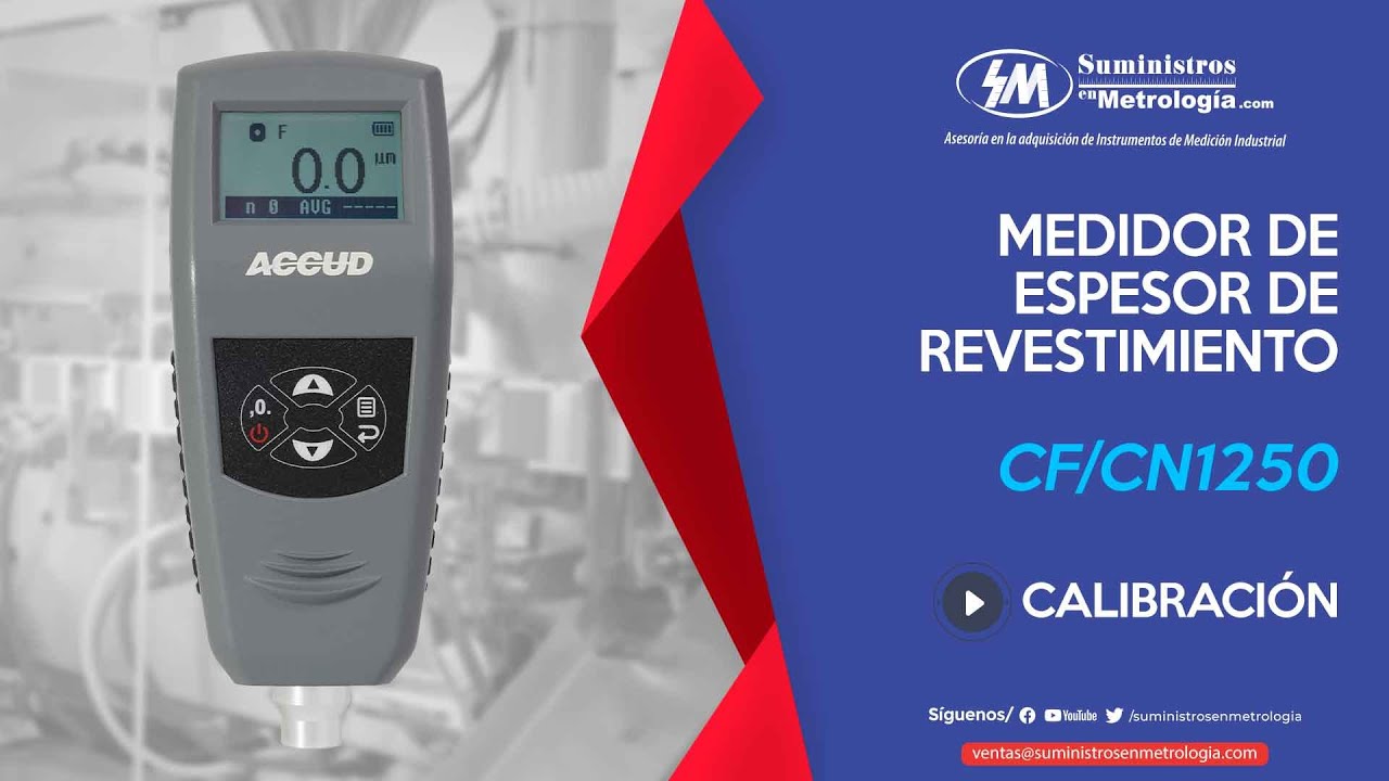 Guia de calibración Medidor de espesor de revestimiento, ACC CF1250