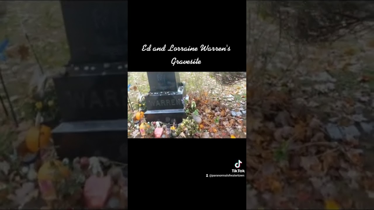 Visiting Ed and Lorraine Warren's gravesite!