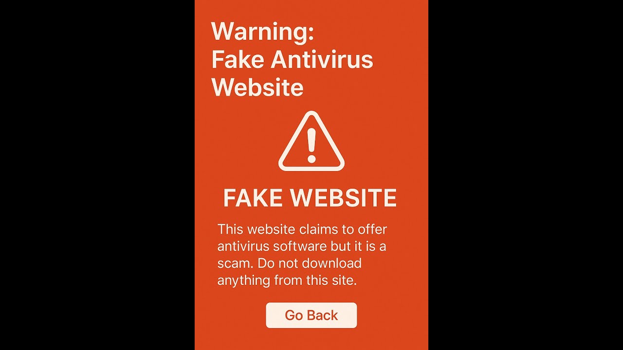 ⚠️ Warning: That antivirus website could be a fake