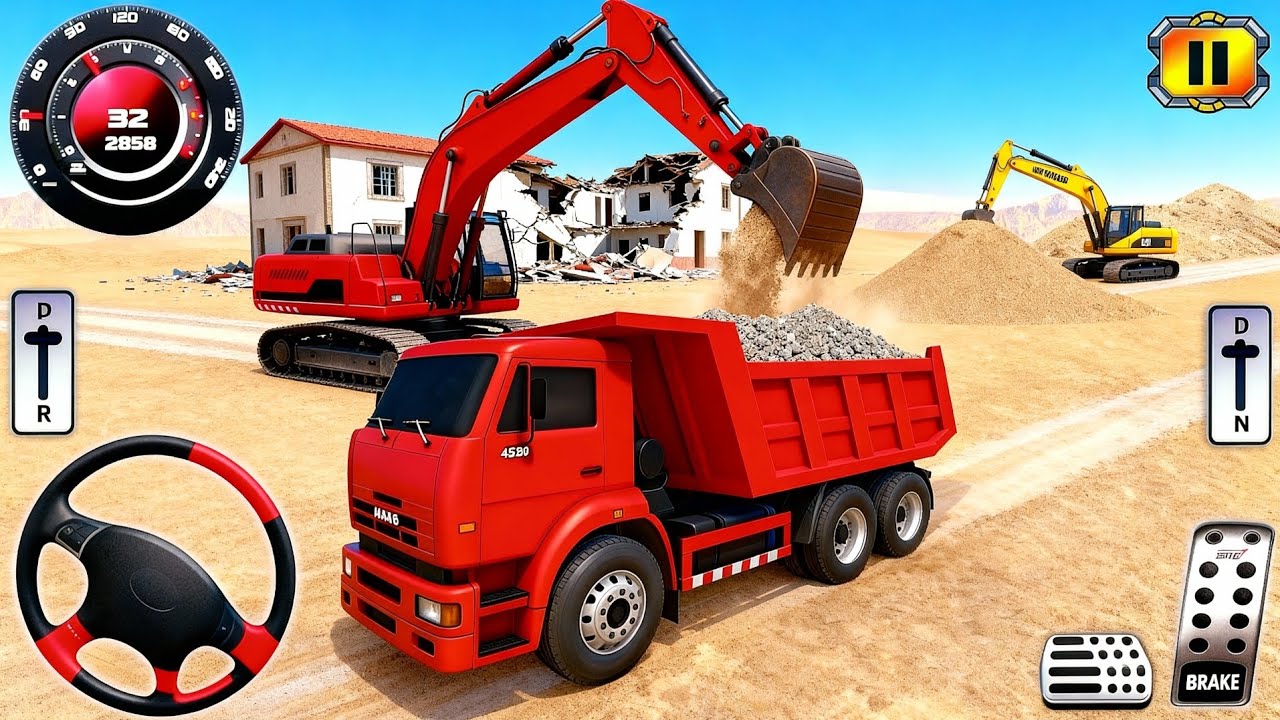 لعبة بناء منزل العاب البناء والنقل الثقيلة العاب سيارات العاب اندرويد #13 Android Gameplay