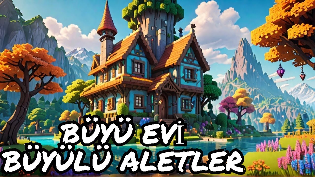 Büyülü Aletler İçin Büyü Evi İnşa Ettim Minecraft Survival Bölüm : 5