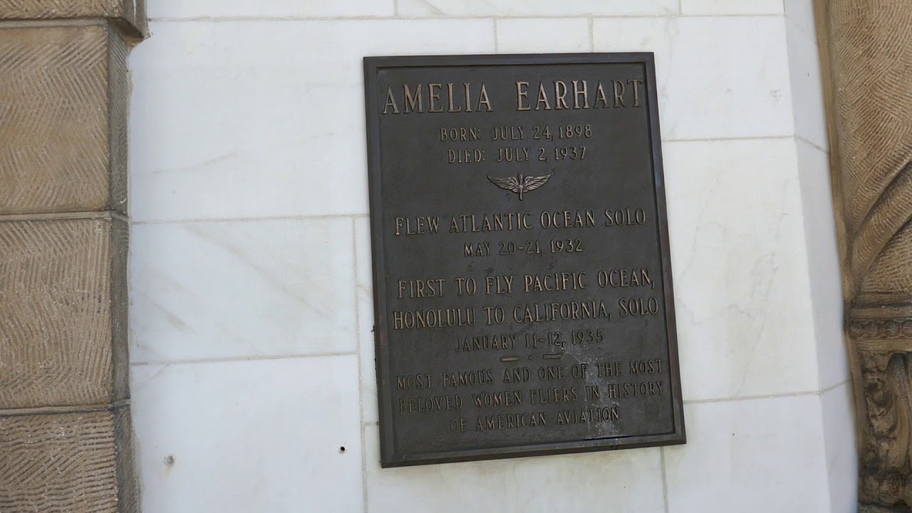 Amelia Earhart Portal of the Folded Wings Shrine to Aviation Valhalla NOHO LA CA USA November 2020