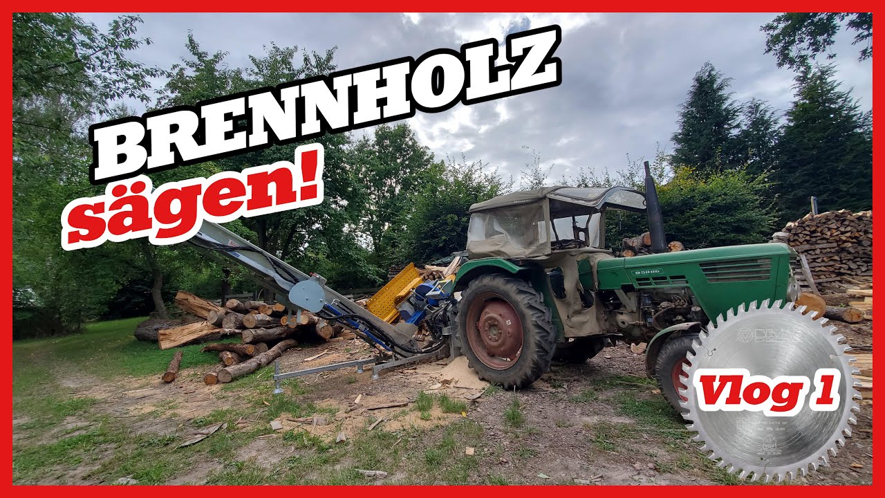 Brennholz sägen und ausliefern | Binderberger Wippsäge WS 700 FB Z | VLOG #1
