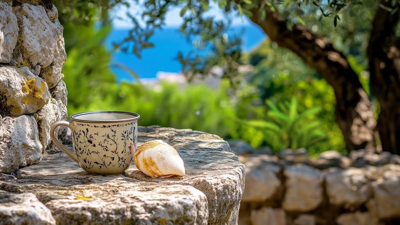 Coastal Grove Ambience 🌊 Distant Ocean Waves, Rustling Trees & Peaceful Seaside Breeze