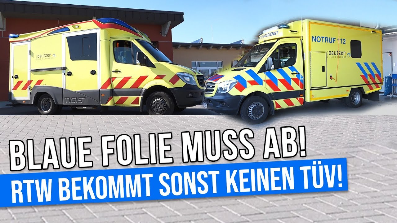 RTW-Beklebung muss wieder entfernt werden