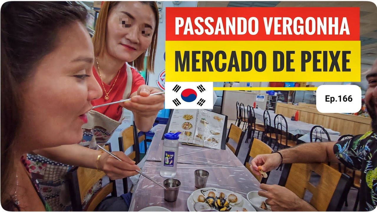 CONFUSÃO no MAIOR MERCADO de PEIXE da COREIA do SUL!