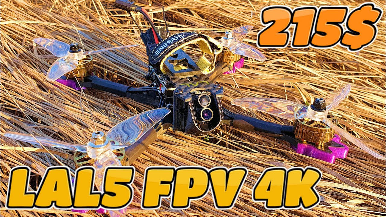 ✅ FPV Квадрокоптер - Eachine LAL5 225mm 5inch 4K Caddx Tarsier | Под  6 Банок !🔥