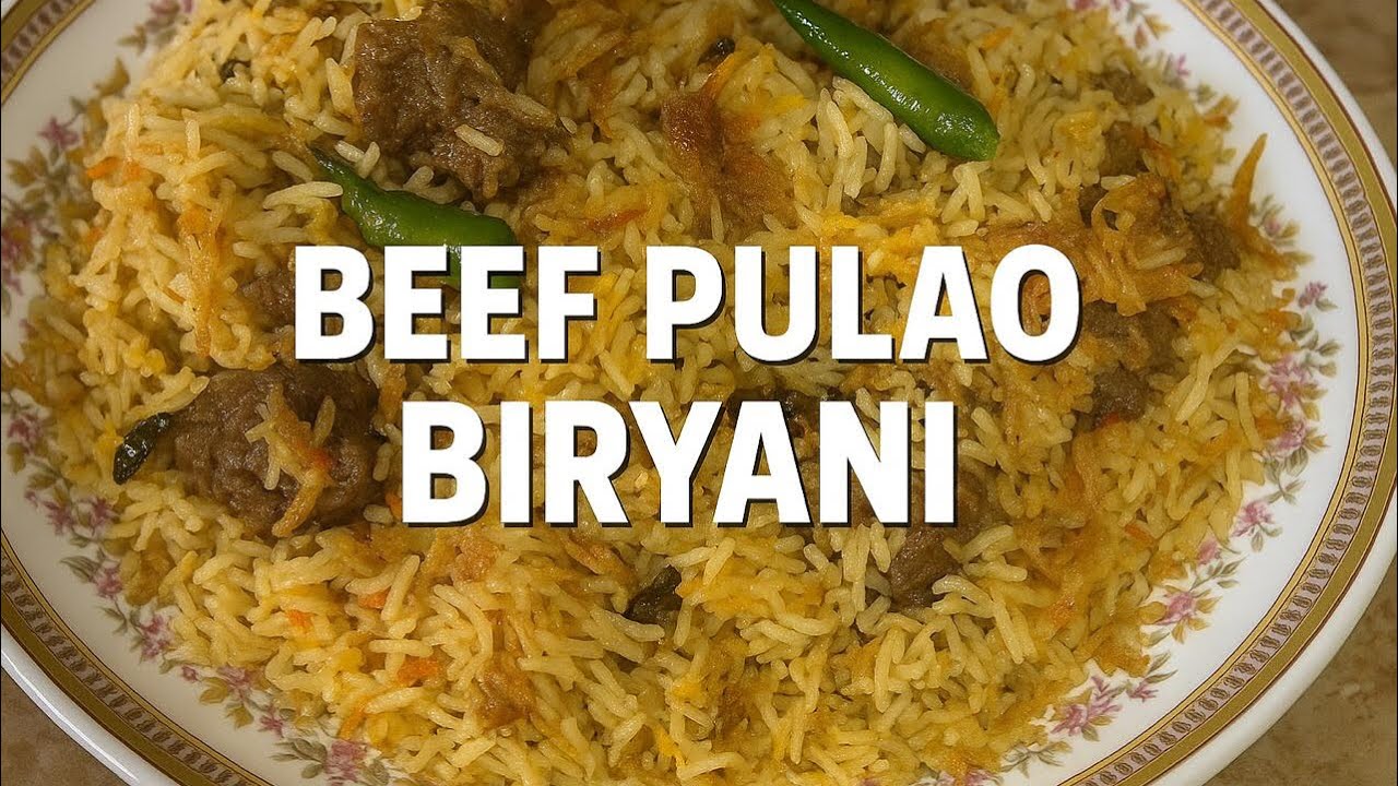 Beef Pulo Biryani Recipe 😋🤩| Flavourful Fear