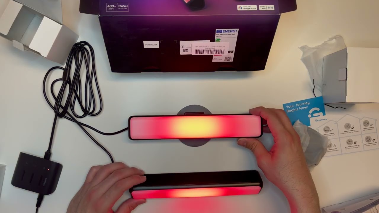 🌈 Govee RGBICWW Flow Plus Light Bars – Smart Lighting That Reacts to You!