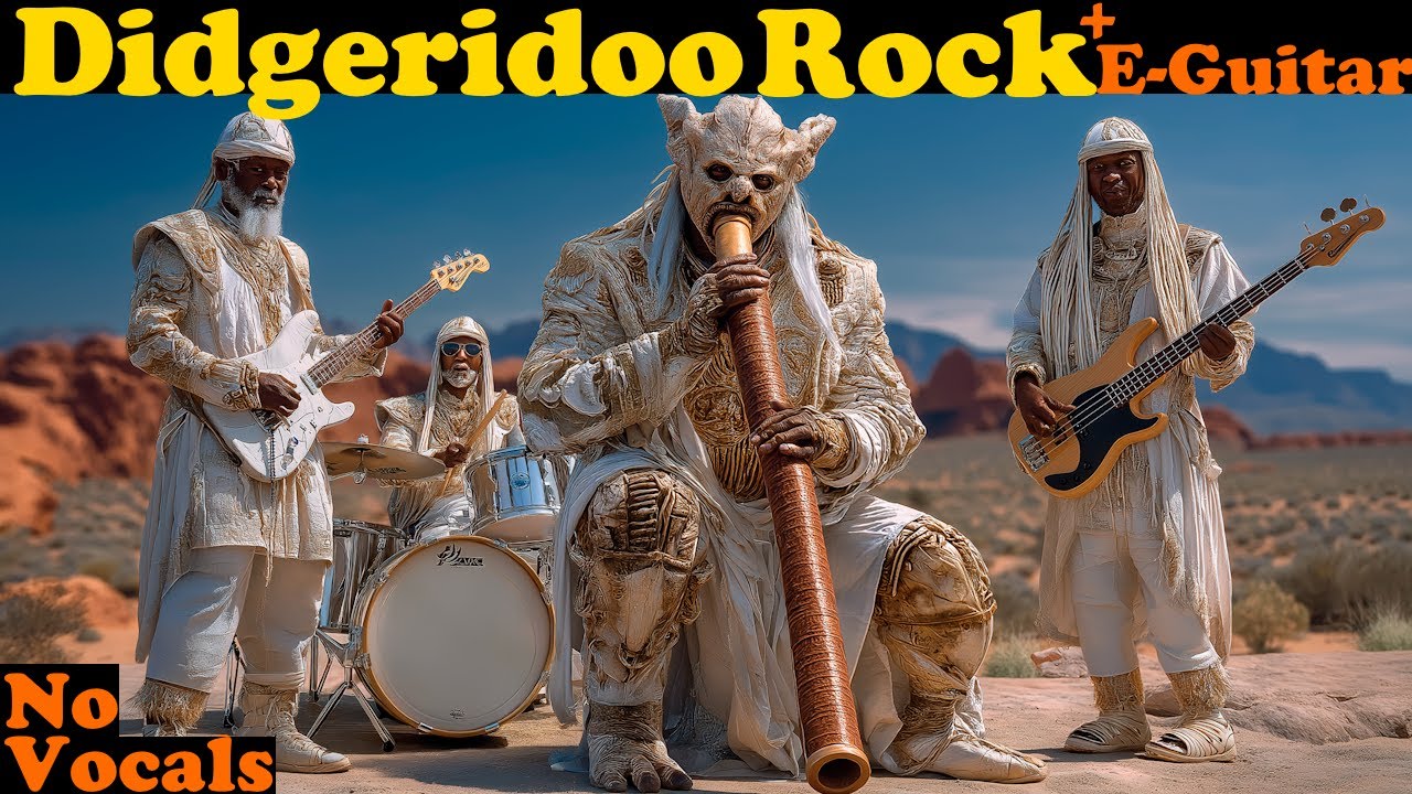 Epic Australian Didgeridoo Rock 🎸 Powerful E-Guitar Instrumentals & Aboriginal Motifs (Work & Study)