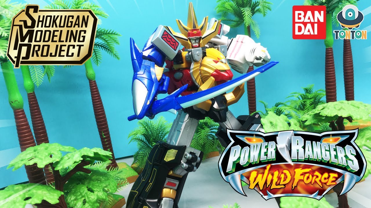 Stopmotion Shokugan Modeling Project Gao King / Wild Force Megazord Build よみがえるSMP百獣合体ガオキング