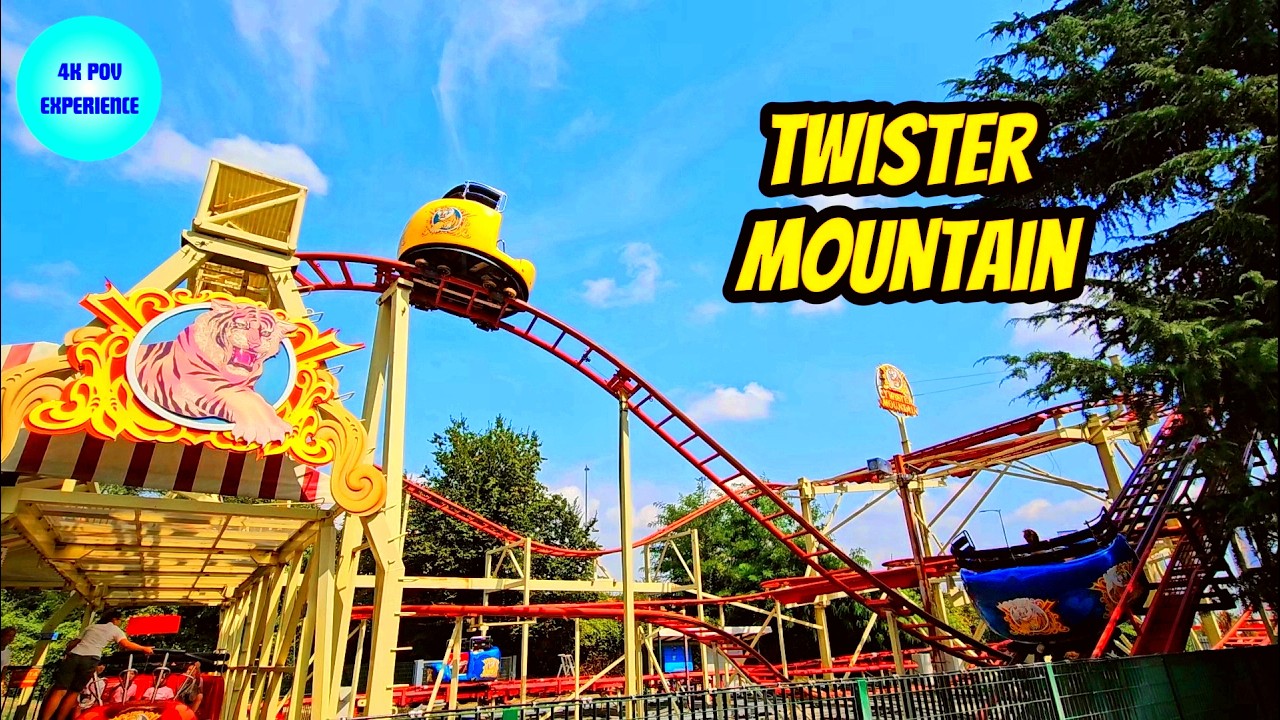 Twister Mountain on ride POV - Leolandia