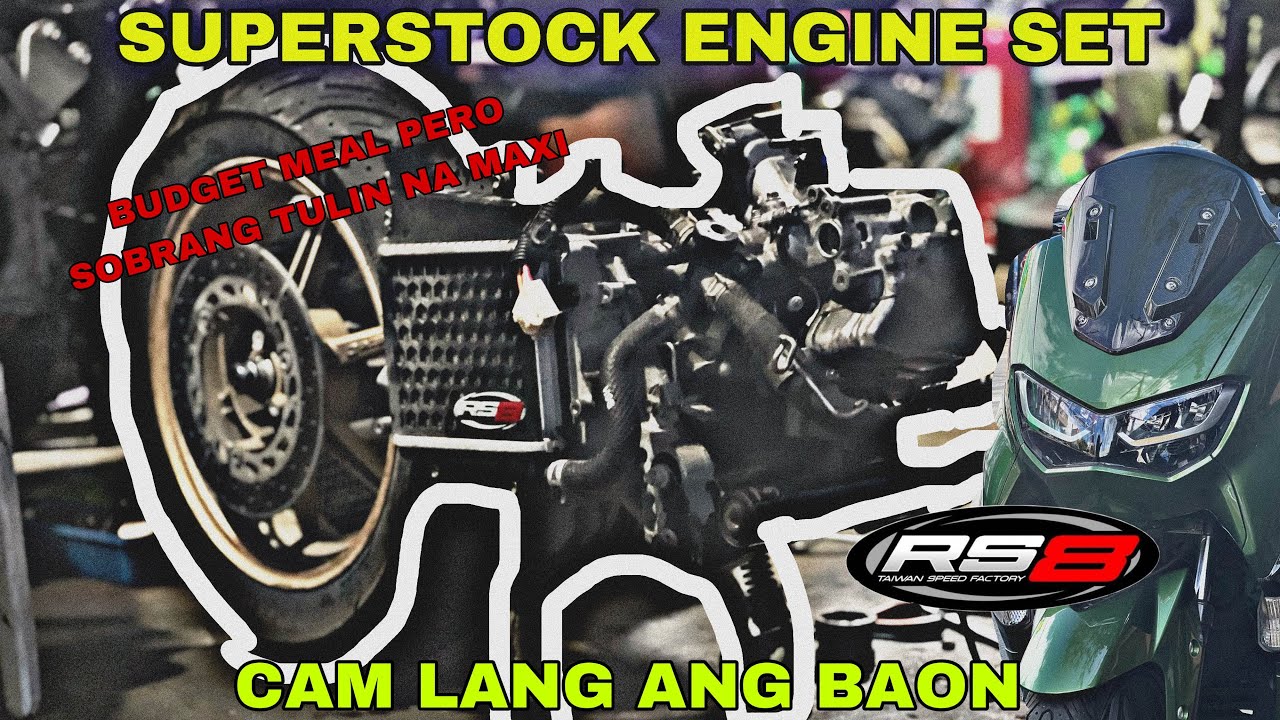 NMAX ALL STOCK TO SUPERSTOCK ENGINE BUILD | RS8 CAMSHAFT LANG ANG BAON | BUDGET UPGRADE