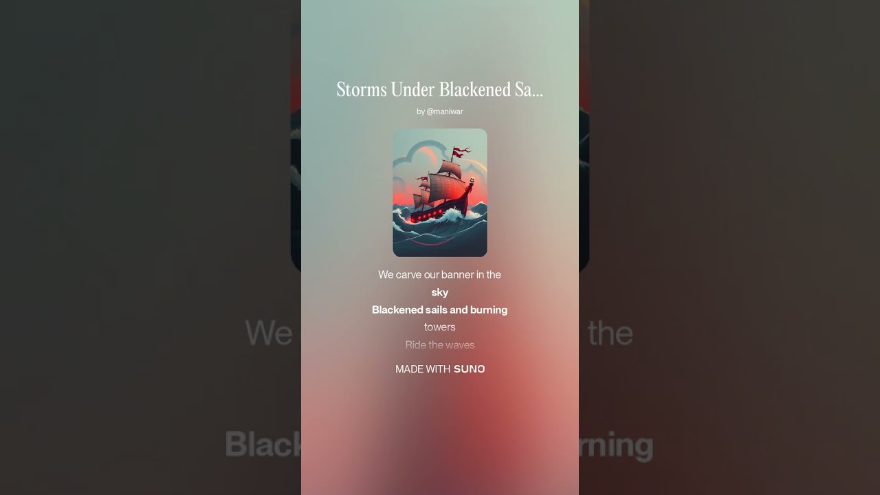 Storms under blackened sails