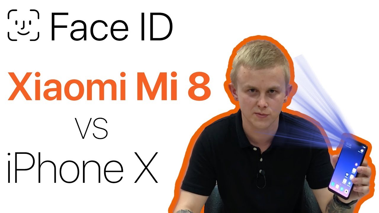 Xiaomi MI 8 vs iPhone X Face ID разблокировка по лицу ОБЗОР Face Unlock