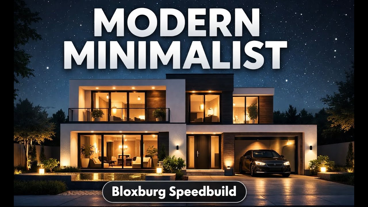 Modern Bloxburg House - Interior - Speedbuild - Part 2.
