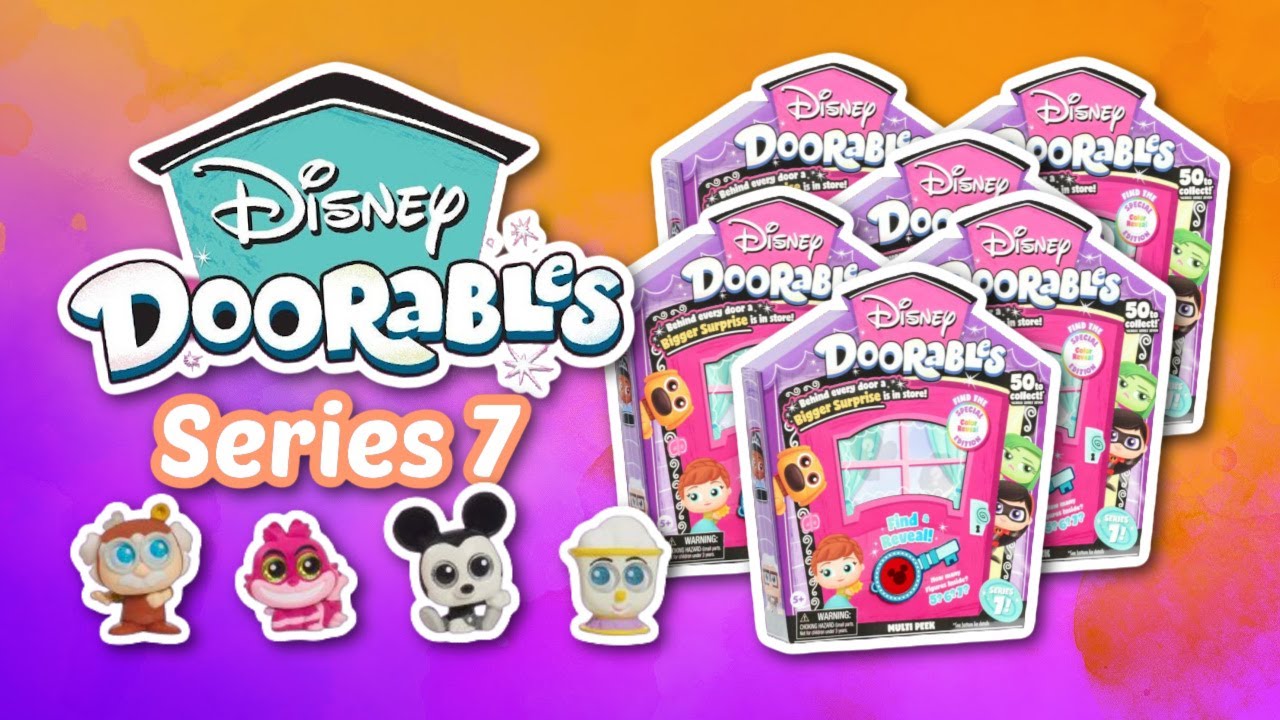 Распаковка Disney Doorables, серия 7 с цветными фигурками ✨🐍👴🏻