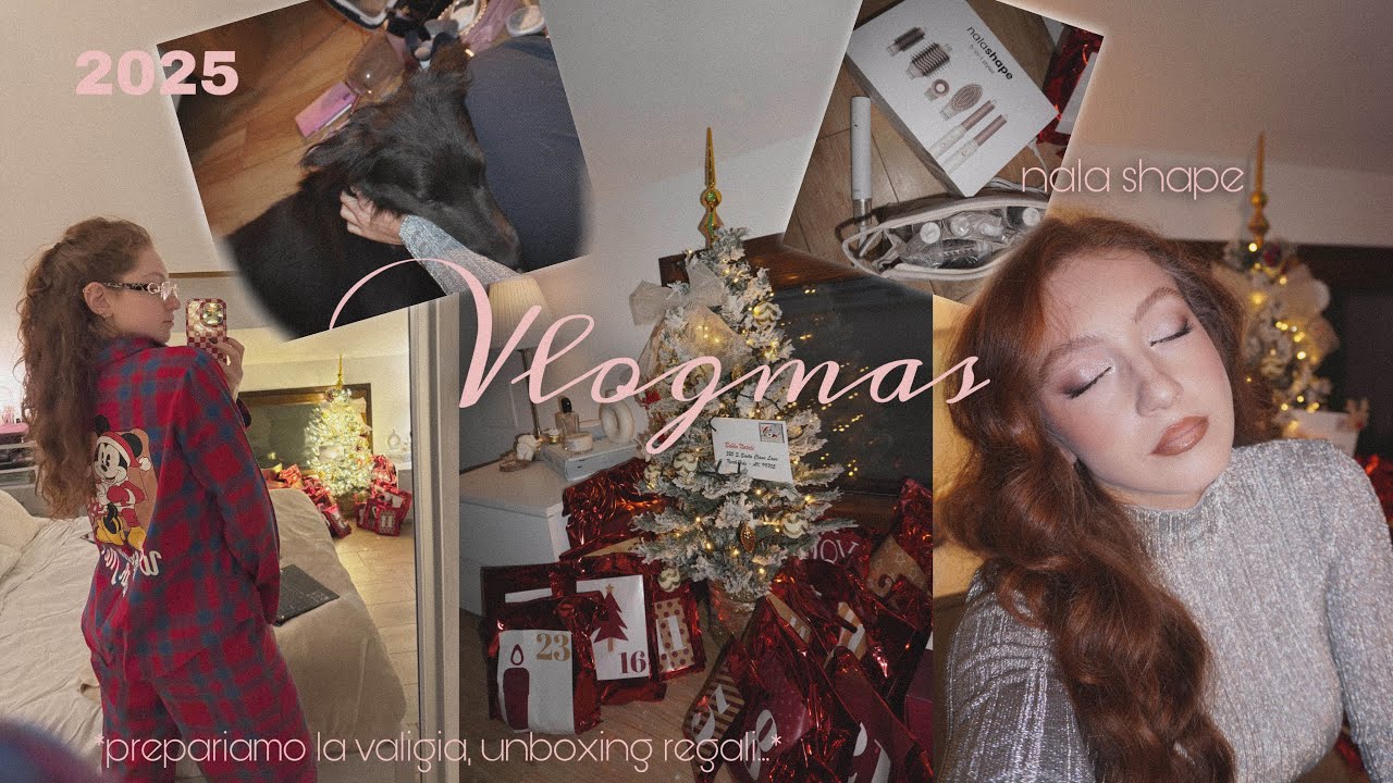 VLOGMAS 2 | unboxing pacchi pr, valigia, nuove decorazioni... ✨🤍 *natale 2025*
