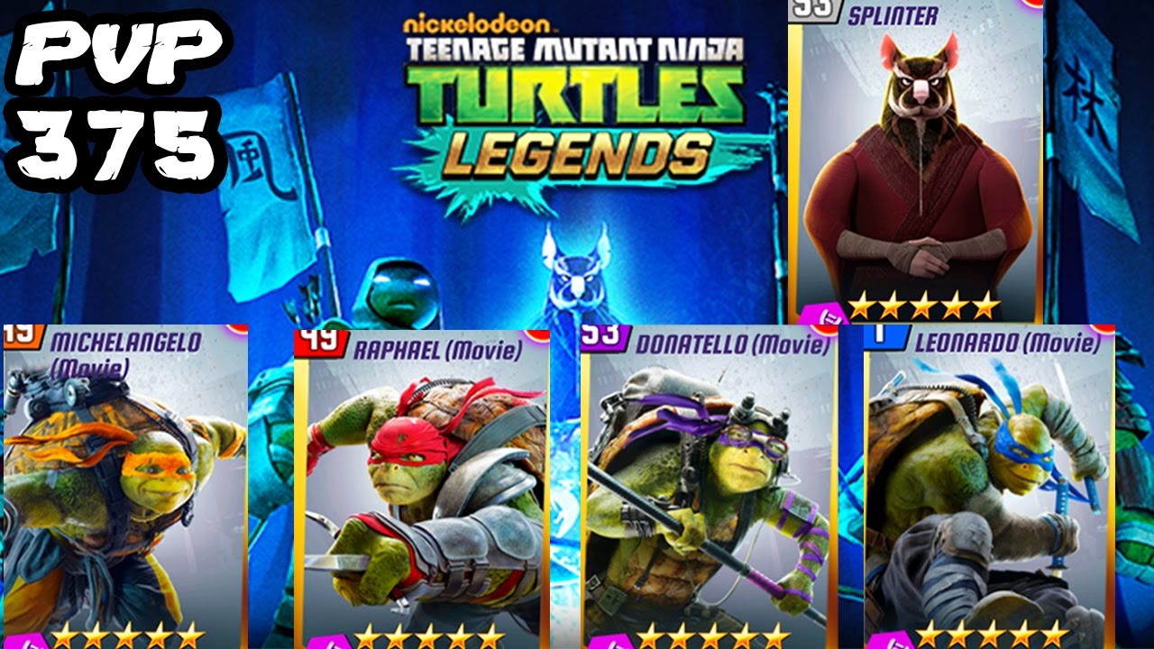 Teenage Mutant Ninja Turtles: Legends PVP​​ 375 (TMNT The Movie & Master Splinter)