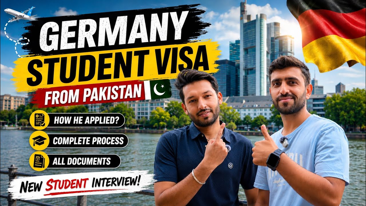 Pakistan Se Germany 🇵🇰🇩🇪 | Germany Student Visa 2026 | Student Visa Ka Complete Process 