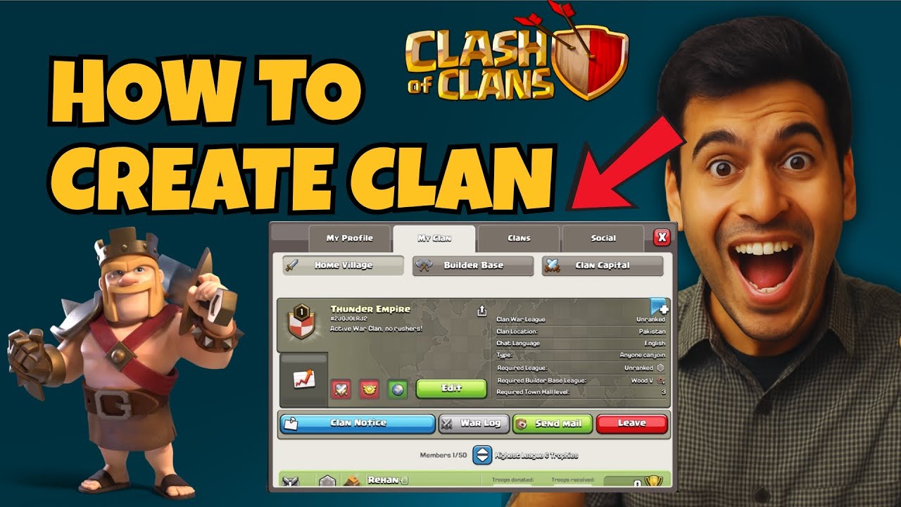 Как создать клан в Clash of Clans в 2026 году