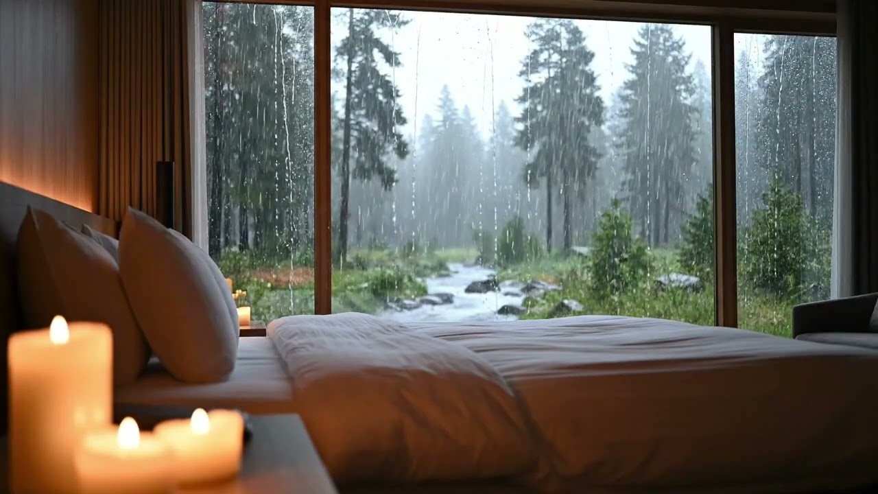 Rain Ambience and Piano Harmony for Relaxing, Healing & Better Sleep