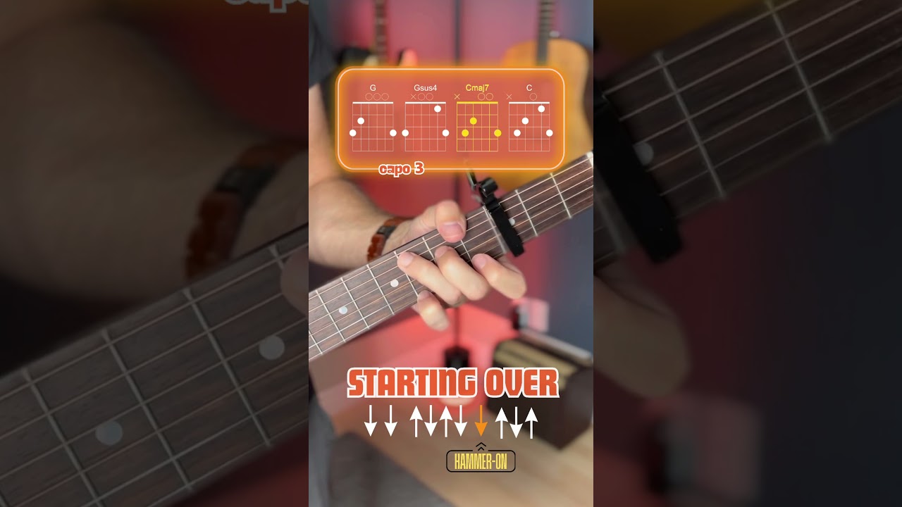 starting over (chris stapleton) guitar tutorial