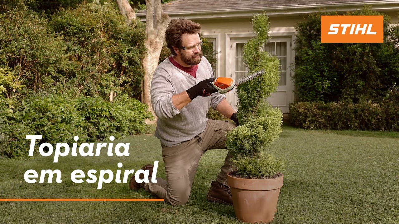 Como fazer topiaria em espiral